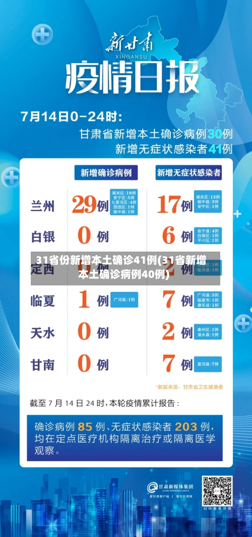 31省份新增本土确诊41例(31省新增本土确诊病例40例)-第2张图片