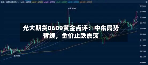 光大期货0609黄金点评：中东局势暂缓，金价止跌震荡-第3张图片