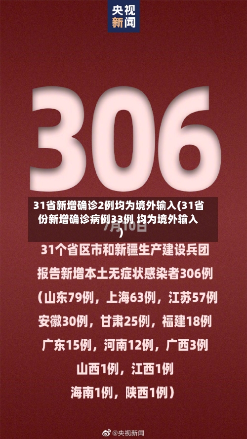 31省新增确诊2例均为境外输入(31省份新增确诊病例33例 均为境外输入)-第2张图片